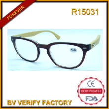 R15031 High Quality Bamboo Temple Reading Glasses